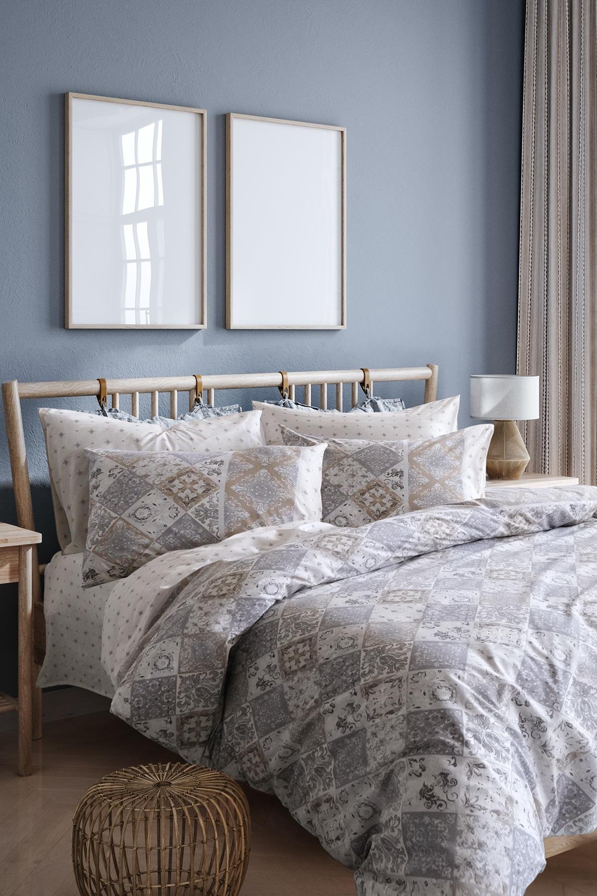 Ranforce Tek Kişilik Nevresim Takımı - Sonya Gri