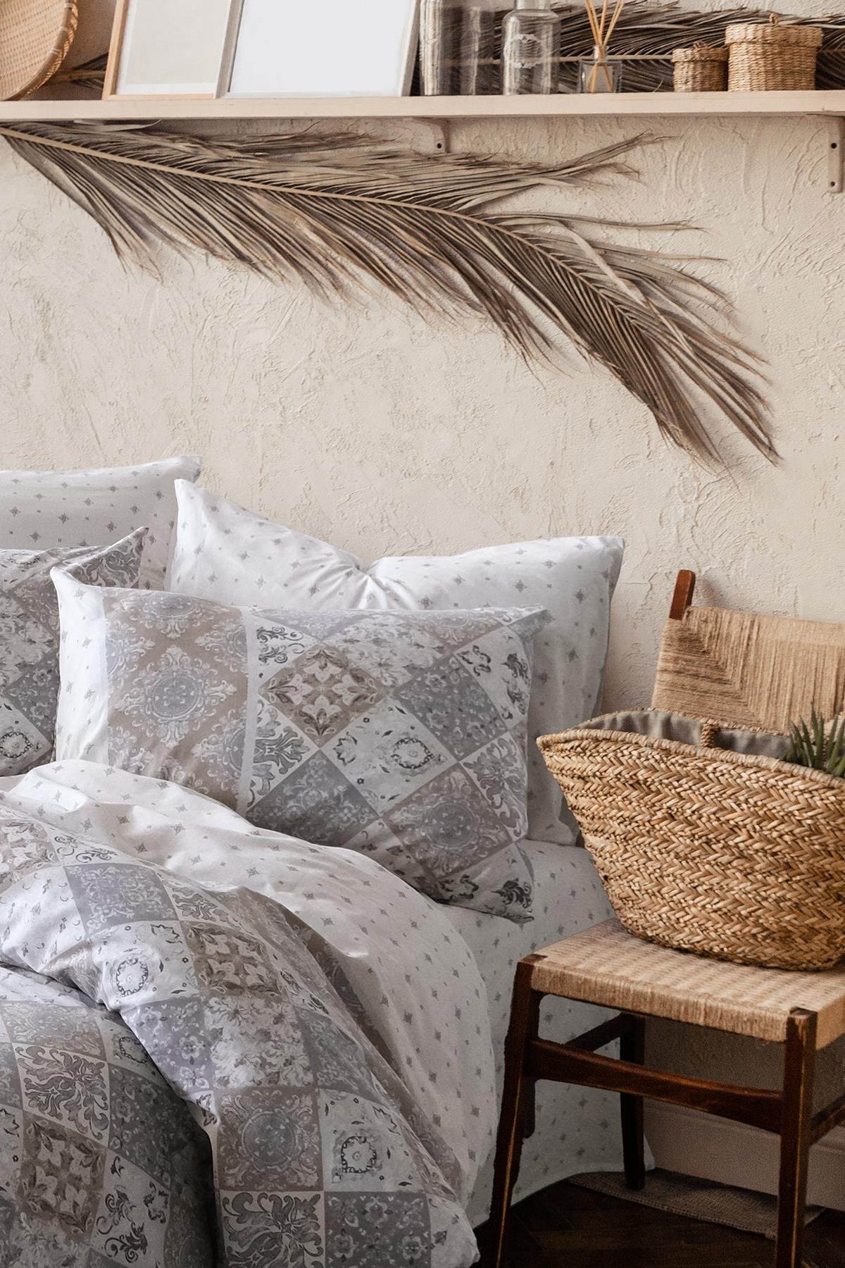 Ranforce Tek Kişilik Nevresim Takımı - Sonya Gri