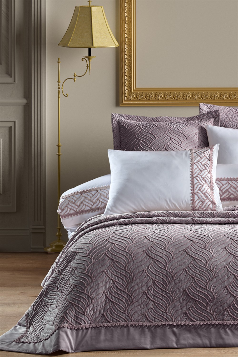 Tallia Double Size Wedding Set - Mürdüm