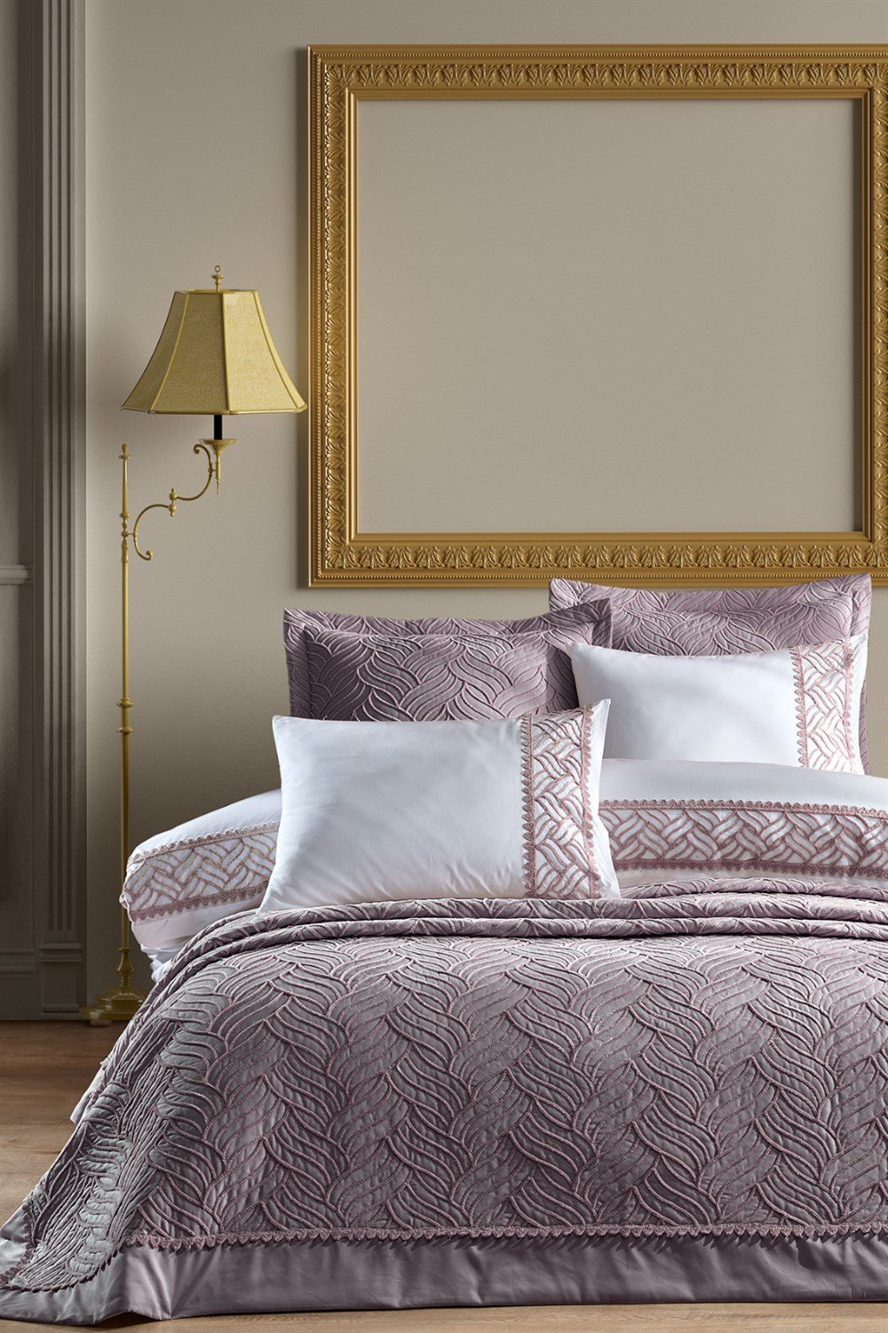 Tallia Double Size Wedding Set - Mürdüm