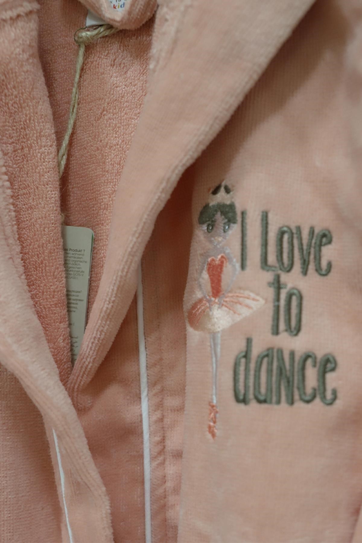 Balerin Somon Org Pamuk Çocuk Bornoz 7/8 Yaş