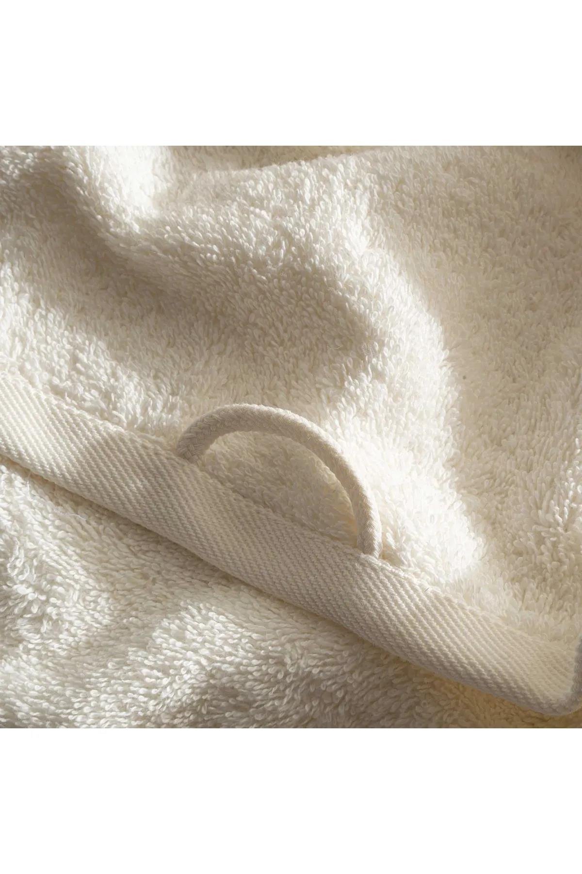 Ecocotton Alessa El Yüz Havlusu %100 Organik Pamuklu Dantelli Gri 50x90 Cm