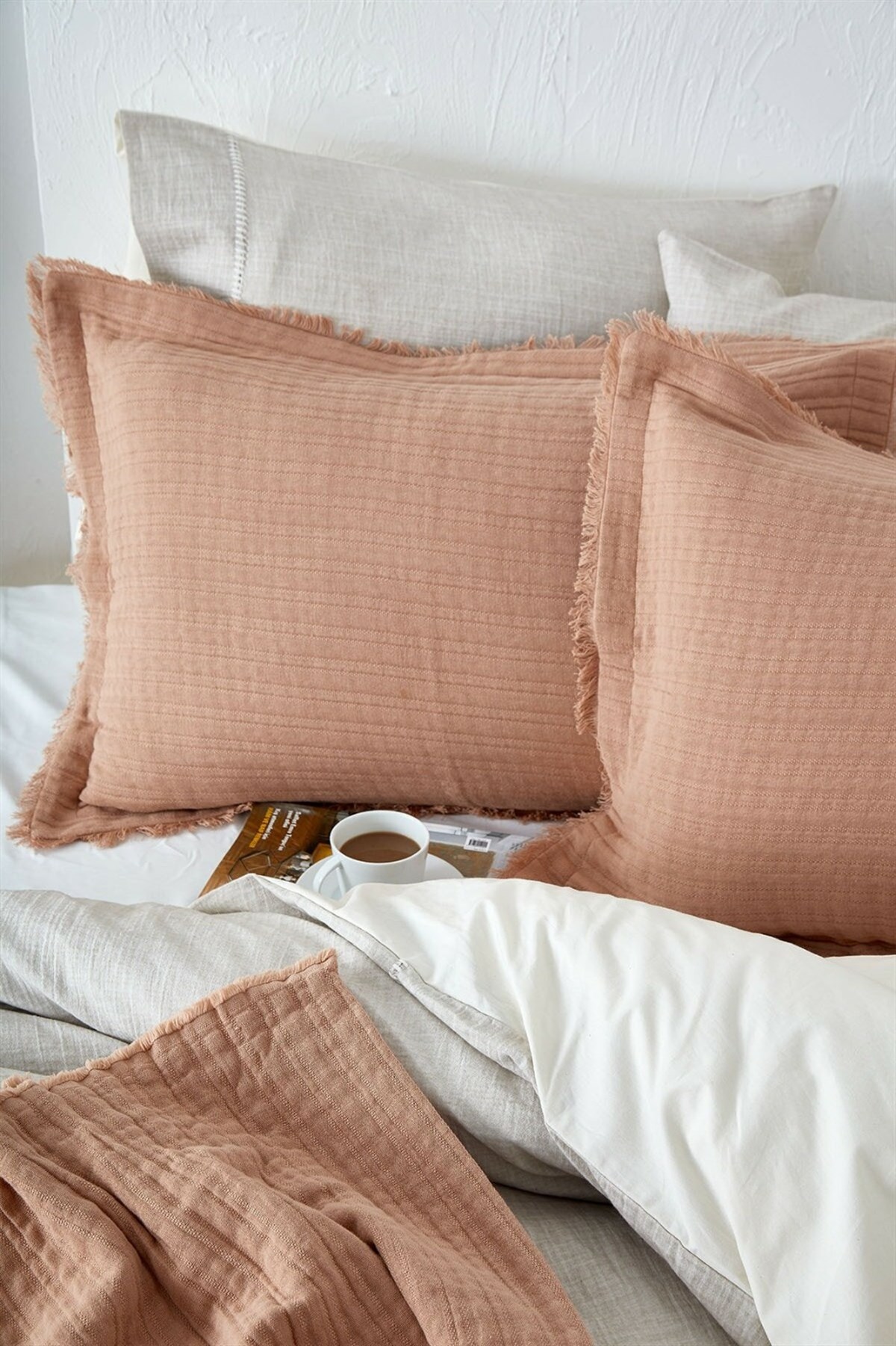 Ecocotton Armina Müslin Yatak Örtüsü Terra 220*240