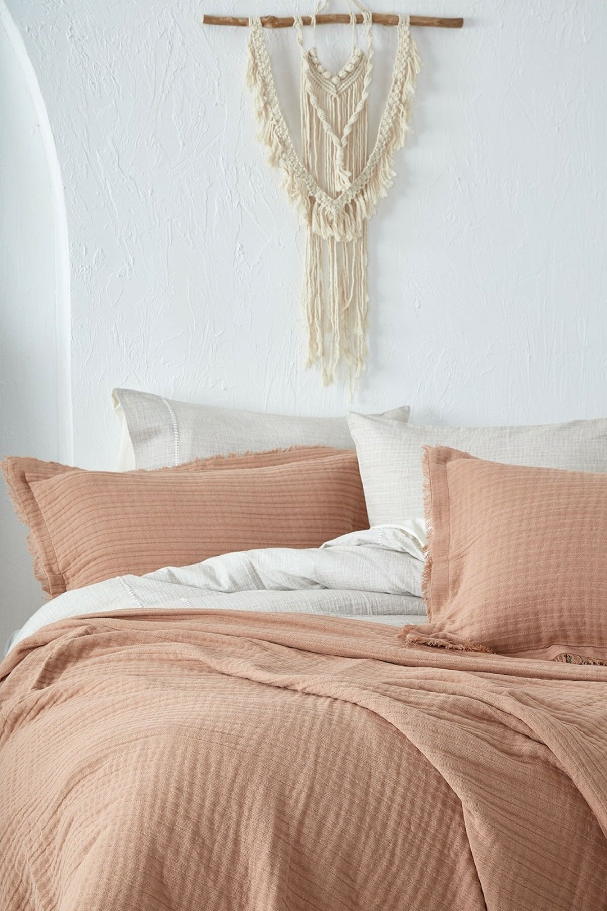 Ecocotton Armina Müslin Yatak Örtüsü Terra 220*240