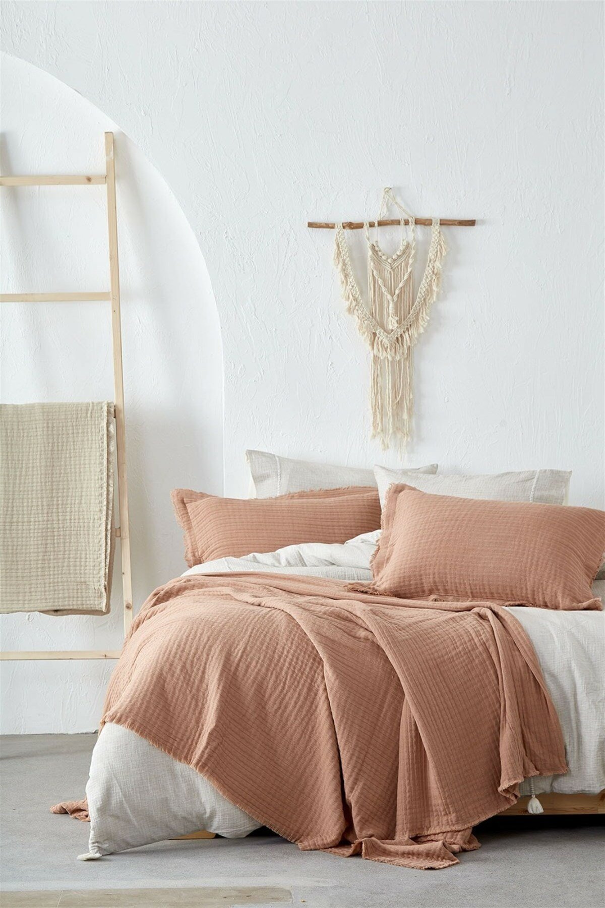 Ecocotton Armina Müslin Yatak Örtüsü Terra 220*240