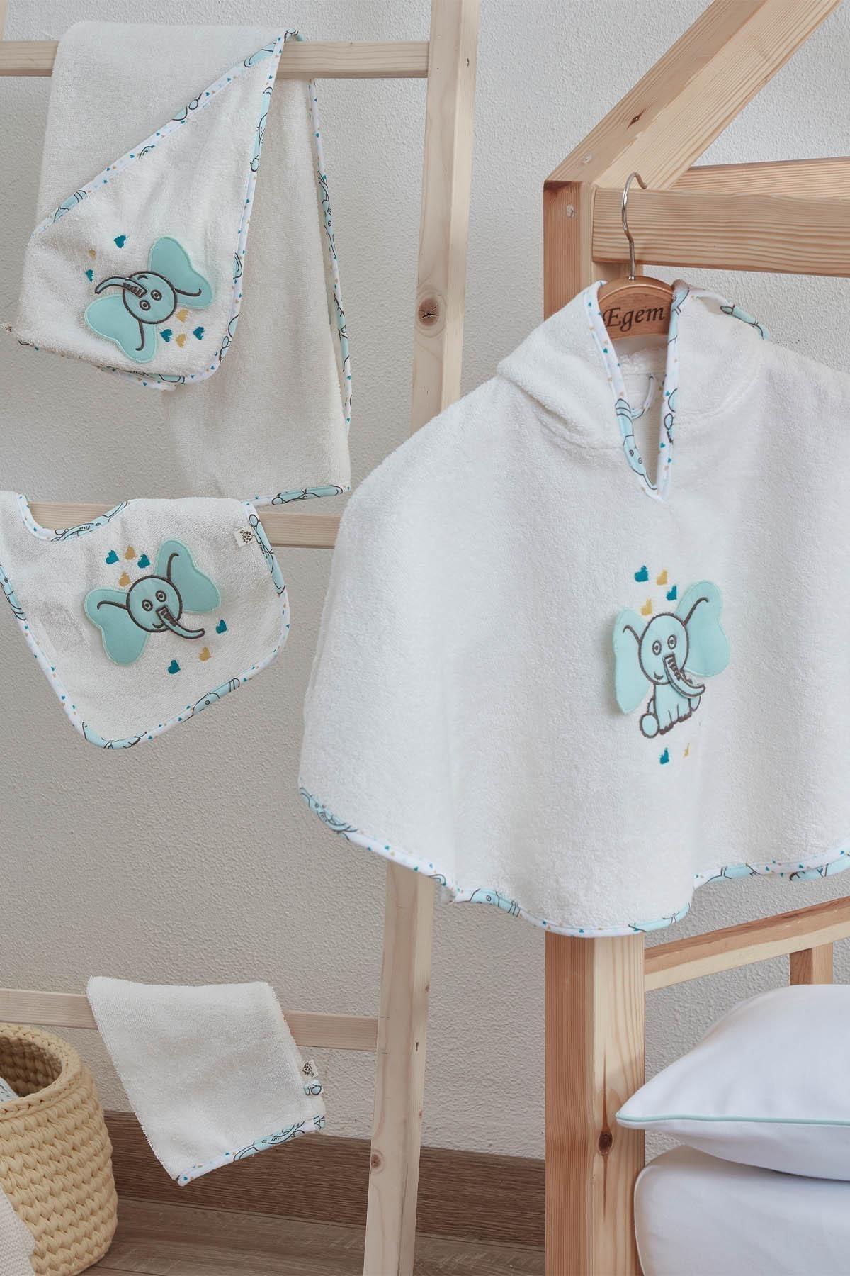 Ecocotton Borneo Bebek Panço Seti Beyaz 80*80