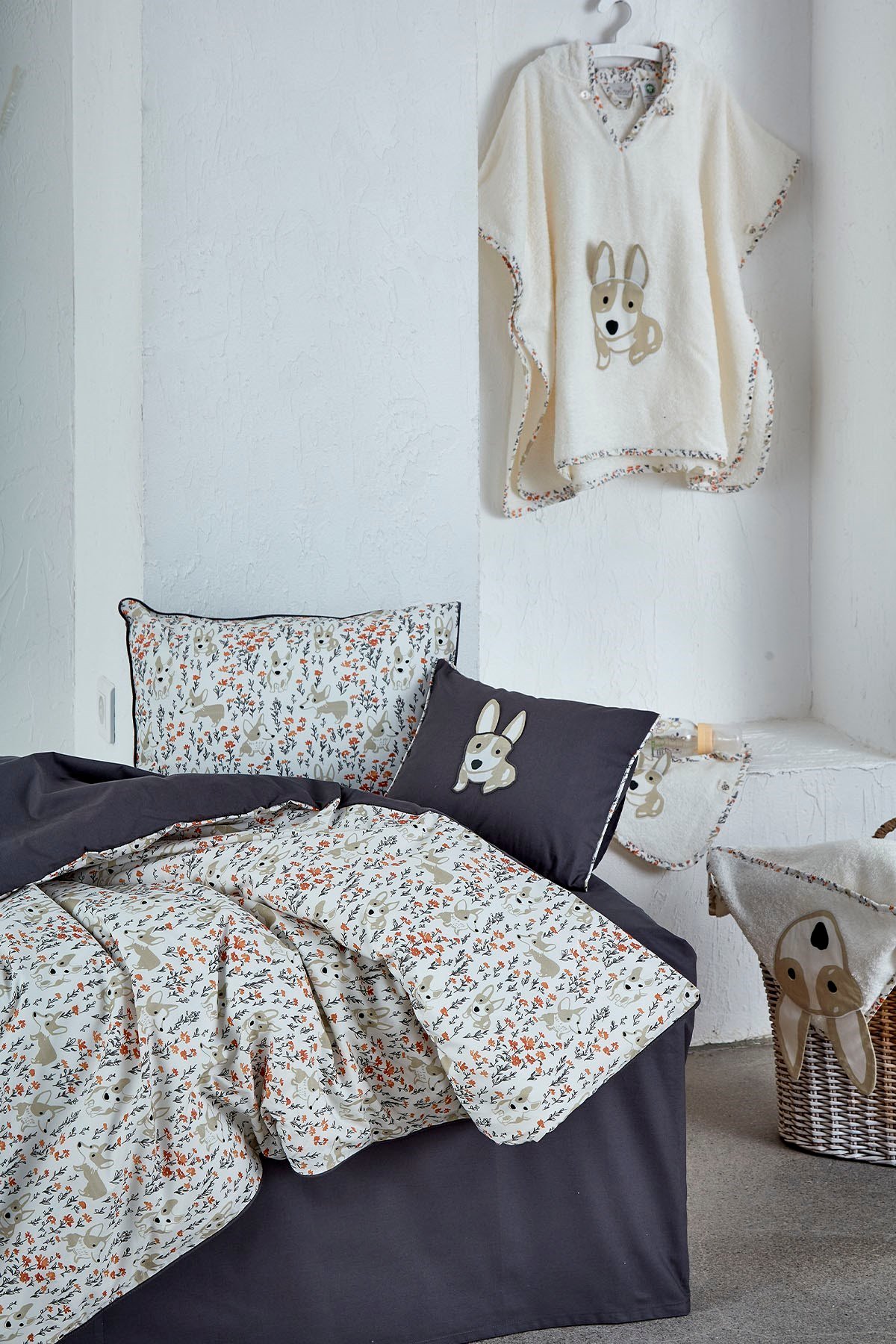 Ecocotton Dogi Bebek Nevresim Seti Baskılı 100*150