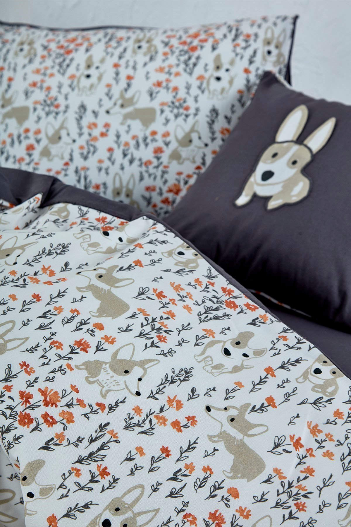 Ecocotton Dogi Bebek Nevresim Seti Baskılı 100*150