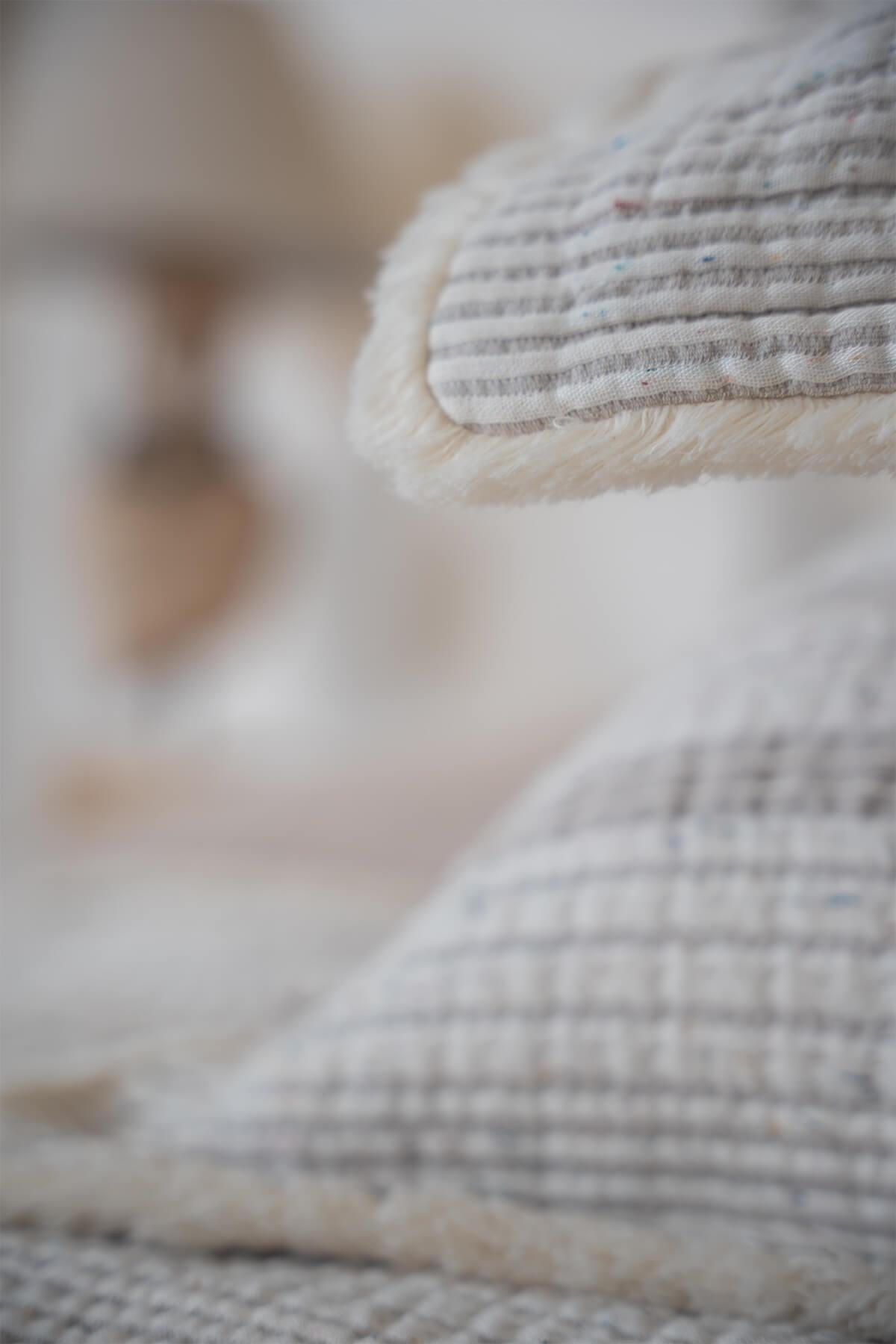 Ecocotton Hivda Çift Kişilik Yatak Örtüsü %100 Organik Pamuk Müslin Dolgulu Bej 240X260 Cm