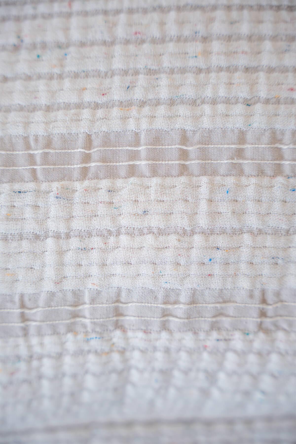 Ecocotton Hivda Çift Kişilik Yatak Örtüsü %100 Organik Pamuk Müslin Dolgulu Bej 240X260 Cm