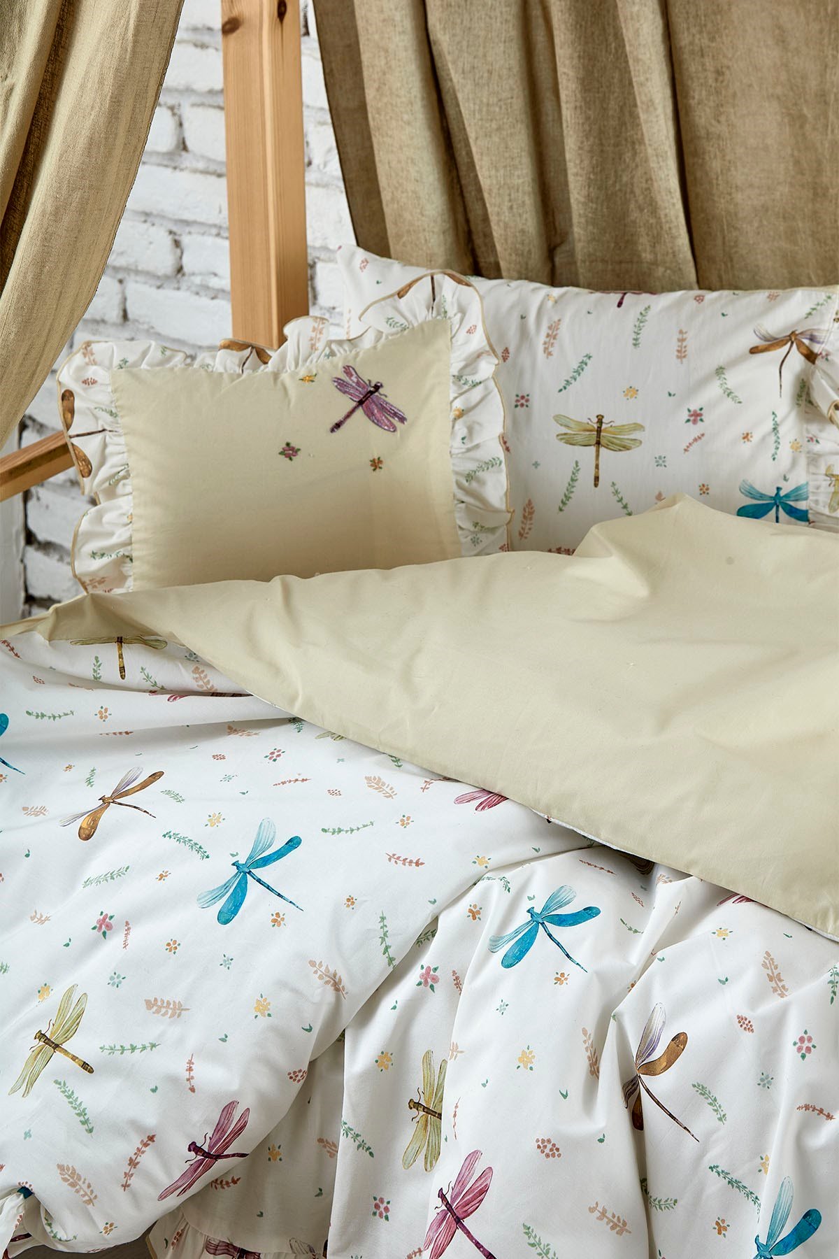 Ecocotton Nina Bebek Nevresim Seti Baskılı 100*150