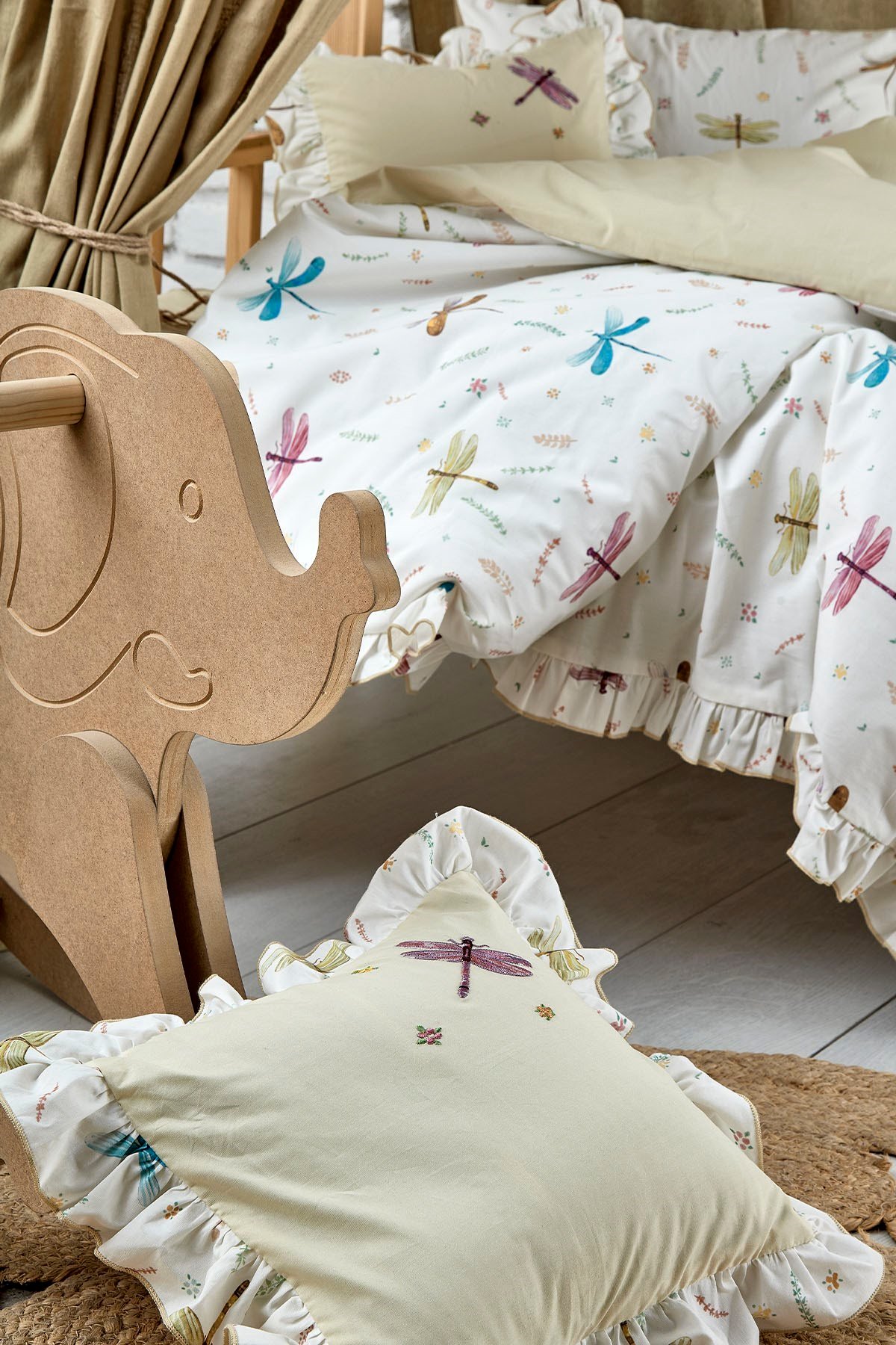 Ecocotton Nina Bebek Nevresim Seti Baskılı 100*150