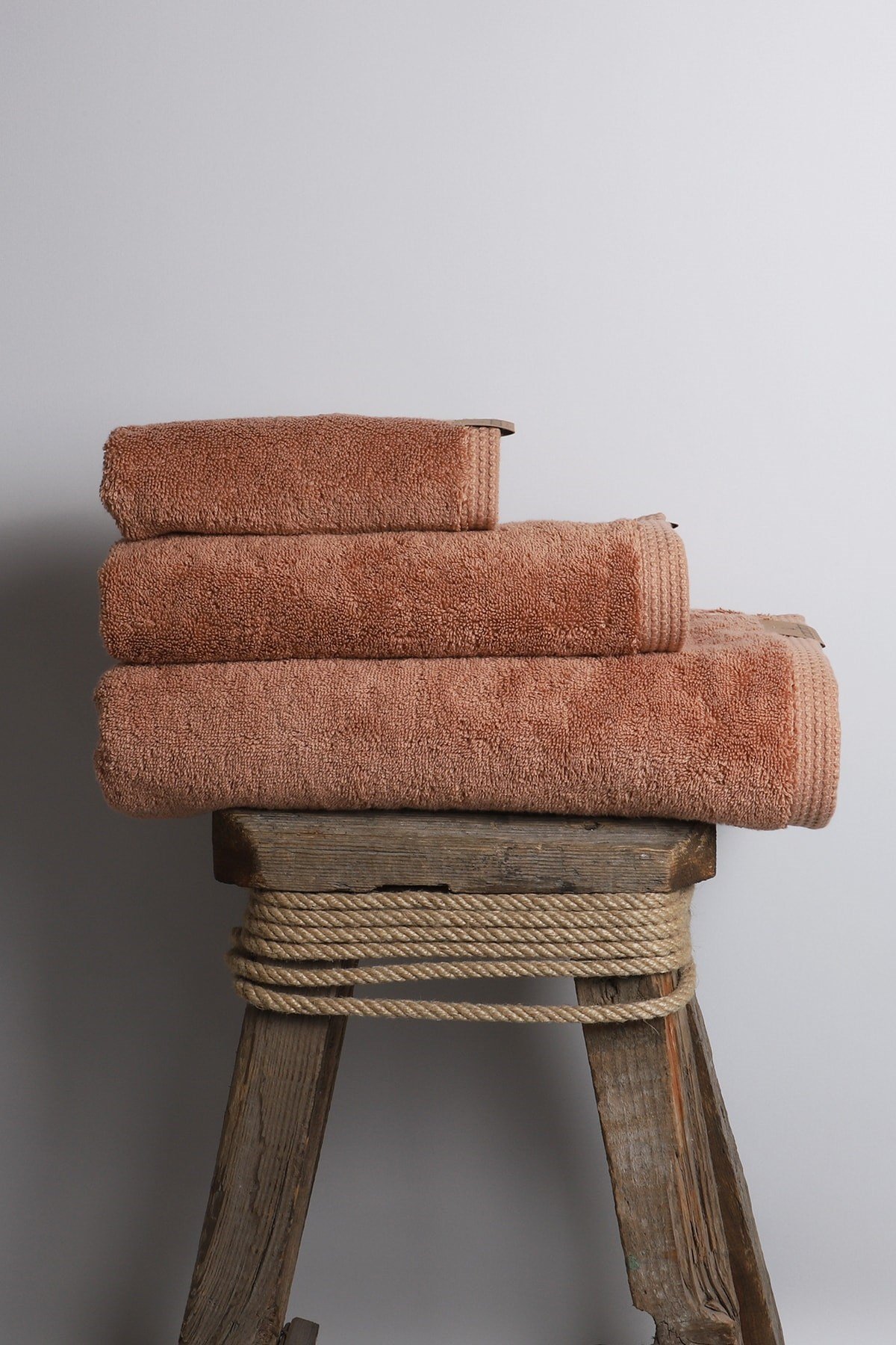 Ecocotton Pure Cotton 3'Lü Havlu Set Kahve 30*50-50*90-80*150