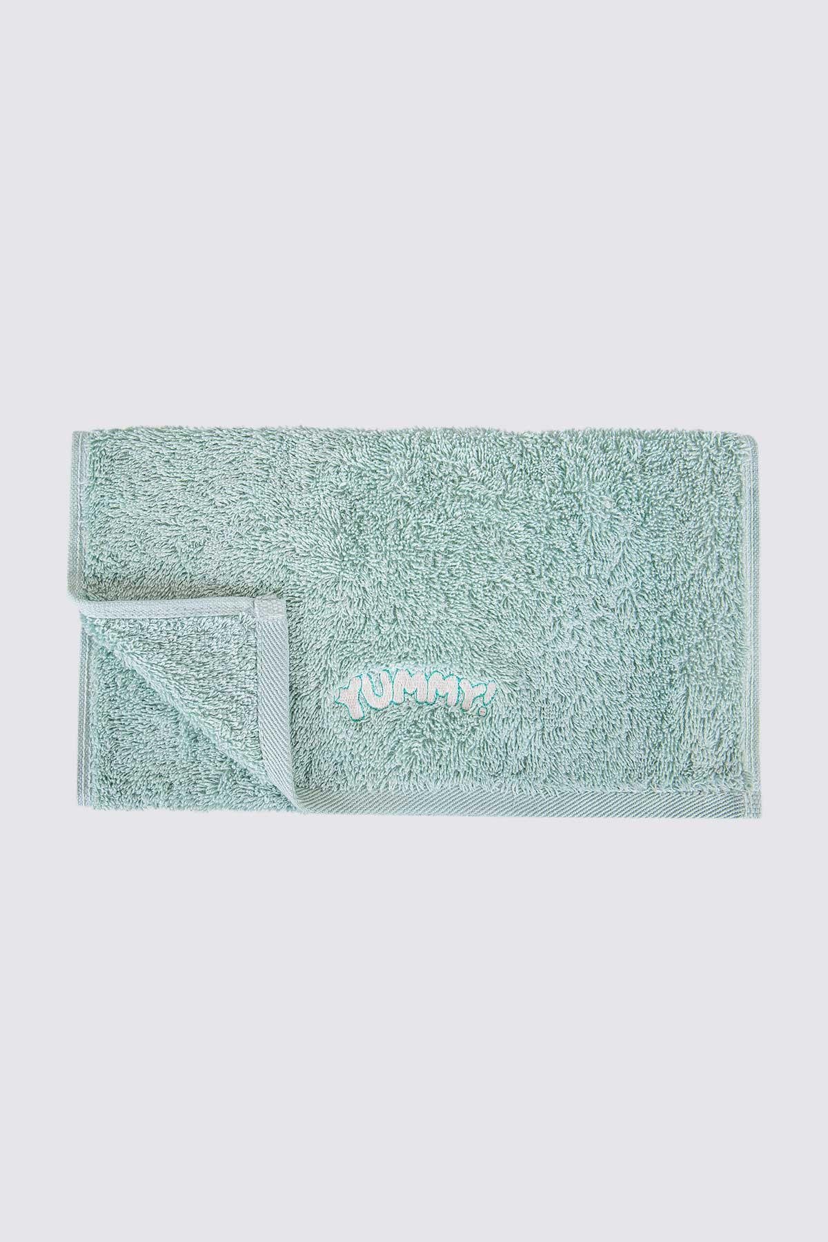 Ecocotton Verona Kurulama Havlusu %100 Organik Pamuk Nakışlı Lila-Krem-Mint 30x50 Cm