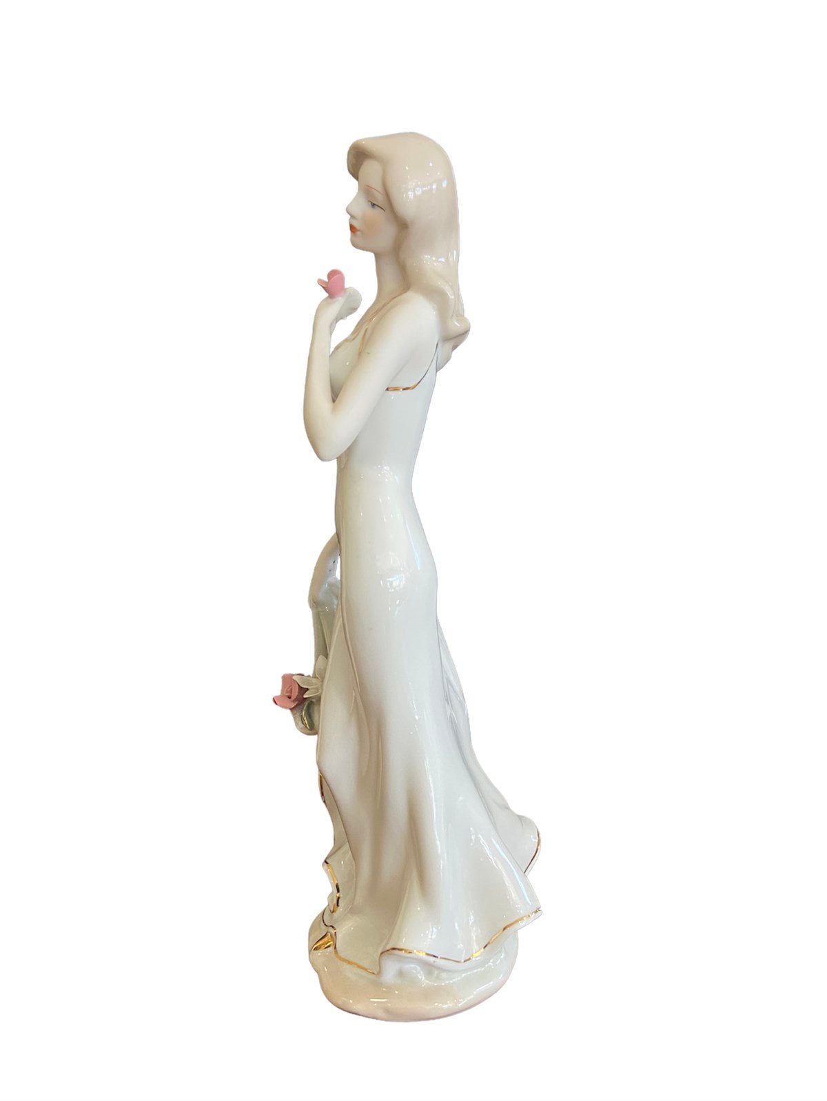 Esmer Gül Sepeti Taşıyan Kız Biblosu 21*7 Cm