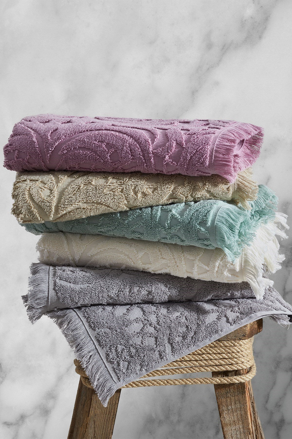 Green Black Elenora Havlu Lila 50*90