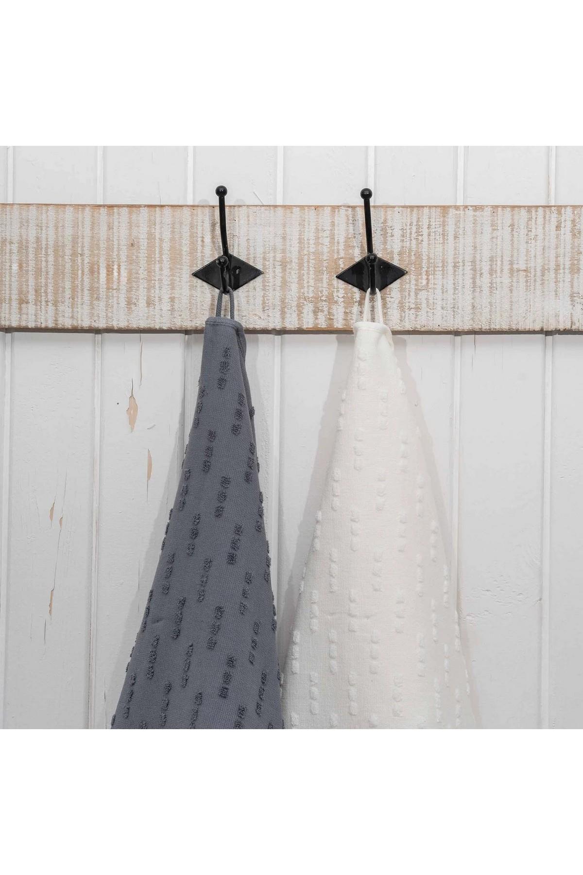 Green Black Pera 2'li Mutfak Havlusu Krem-Lacivert