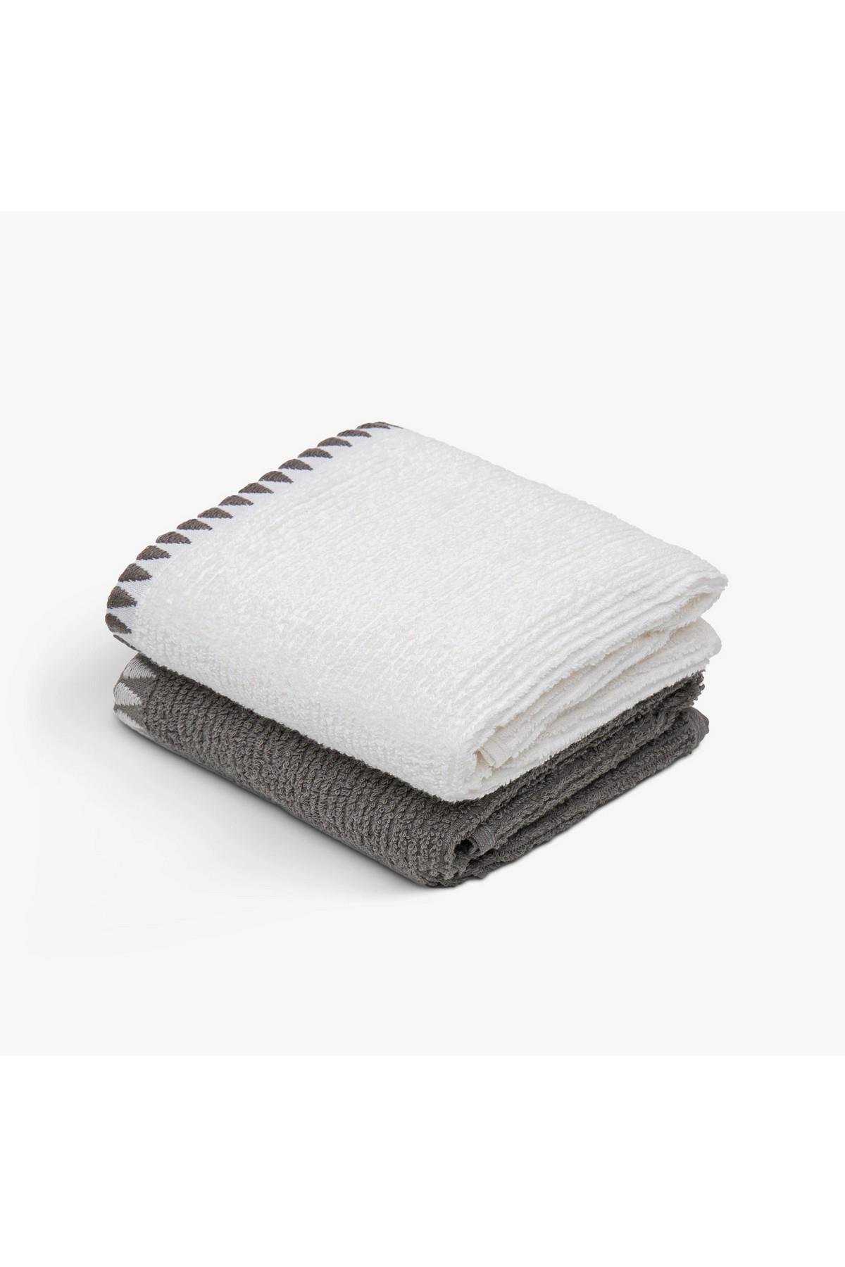 Green Black Vera 2'li Mutfak Havlusu Krem-Antrasit