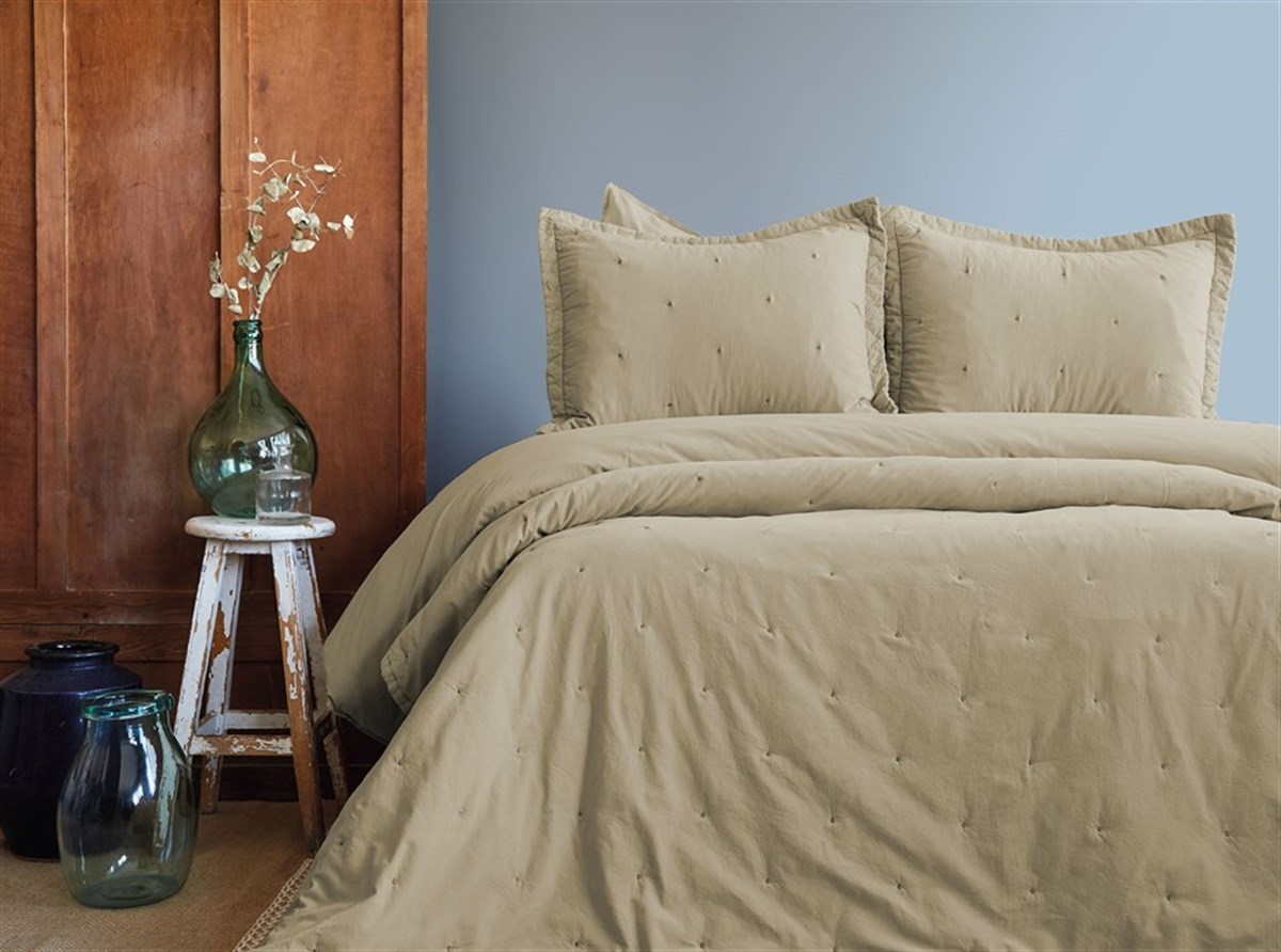 İssimo Cilichia Yıkanmış %100 PamukPoplin Yatak Örtüsü 240*260 cm