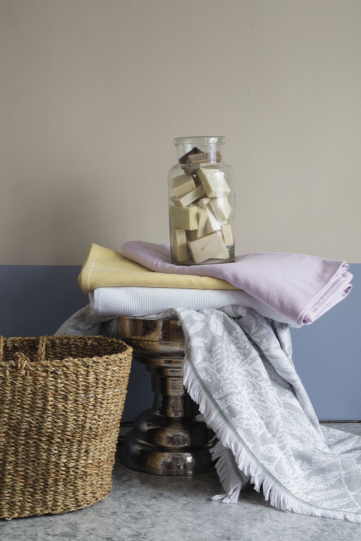 İssimo Gardeniere Yatak Örtüsü Gri 160*240 cm