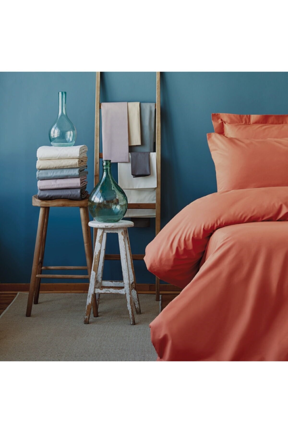 İssimo Ranforce Simply Fitted Çarşaf 180*200 Cm Kiremit