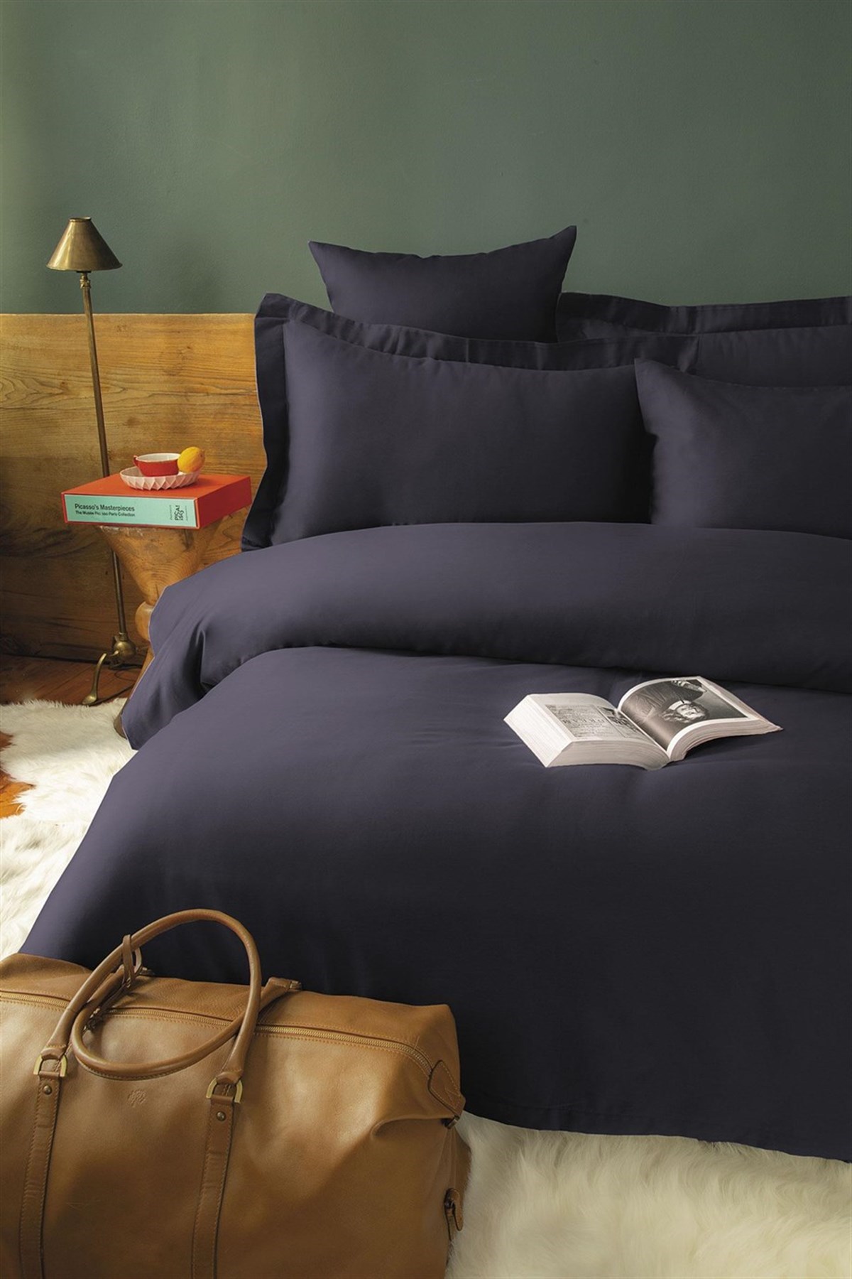 İssimo Ranforce Simply Fitted Çarşaf 200*200 Cm Antrasit