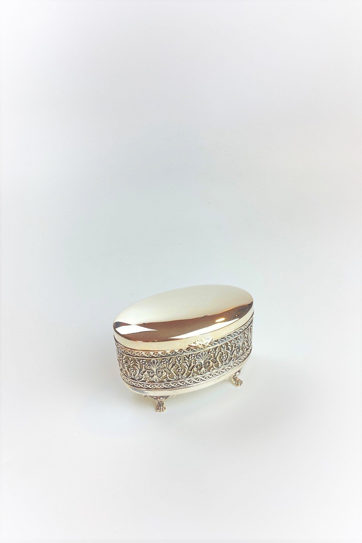 Kapaklı Kutu Dantel 2 Gümüş Kaplama