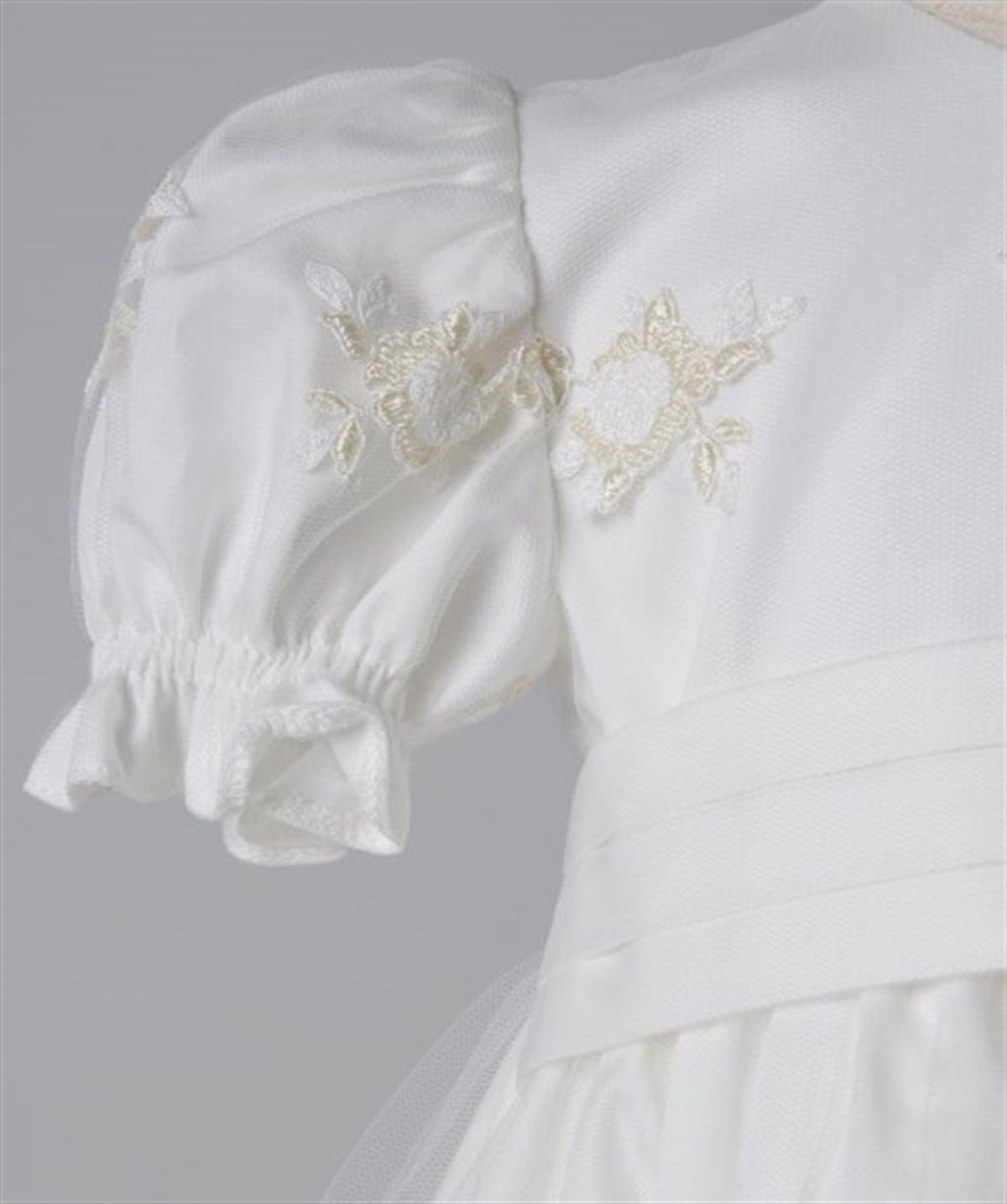 Medekids Nerfe Dantelli Elbisse Ekru 0-3 Ay