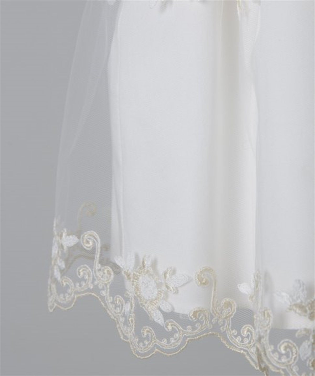 Medekids Nerfe Dantelli Elbisse Ekru 0-3 Ay