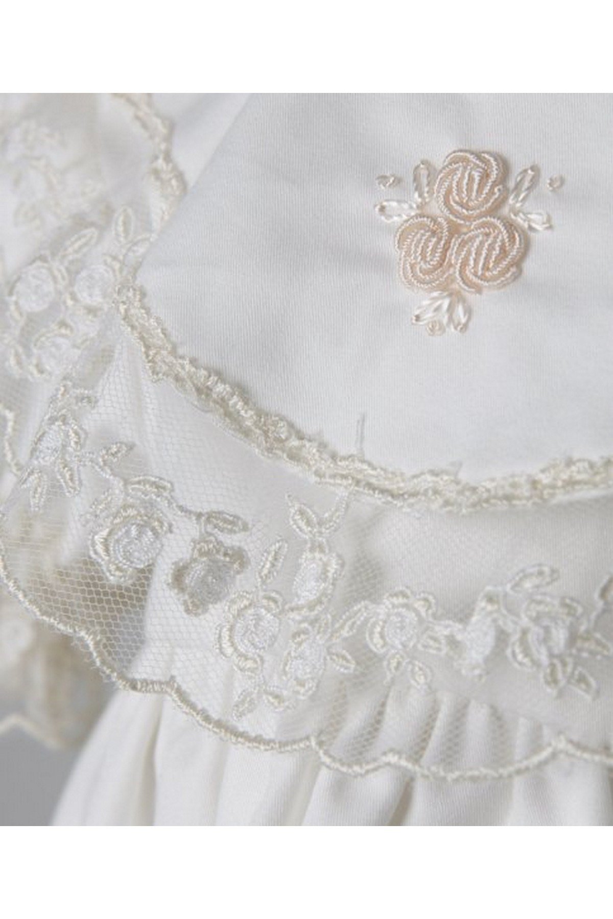 Medekids Prenses Elbise Ekru-Ekru 0-3 Ay