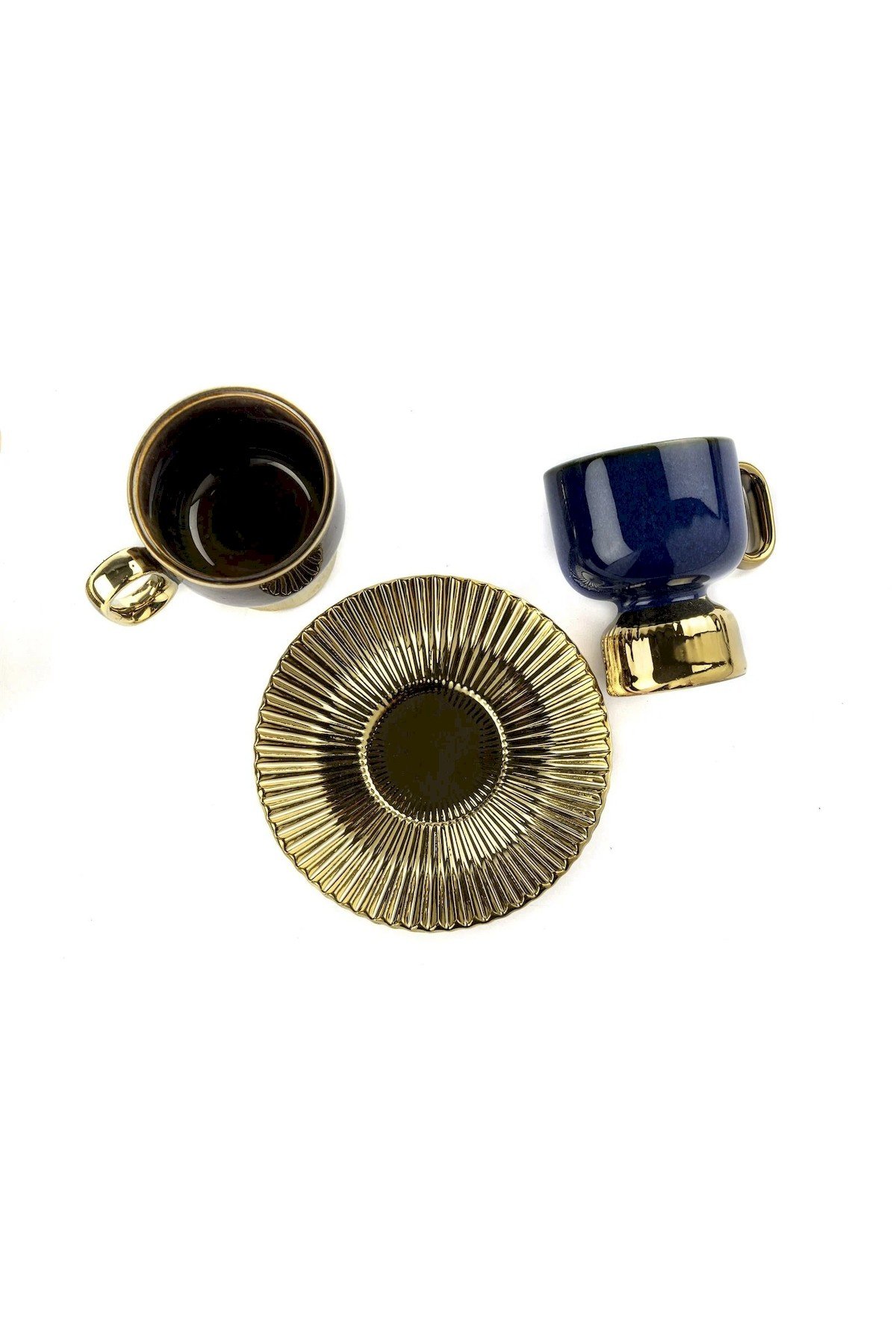 Mikasa Moor Bellis Gold 2 Renk Asorti 6'lı Kahve Fincanı Seti 80 cc