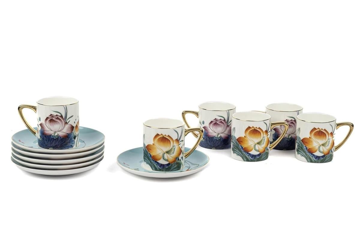 Mikasa Moor Garden Mavi 6lı Kahve Fincanı Seti 100CC