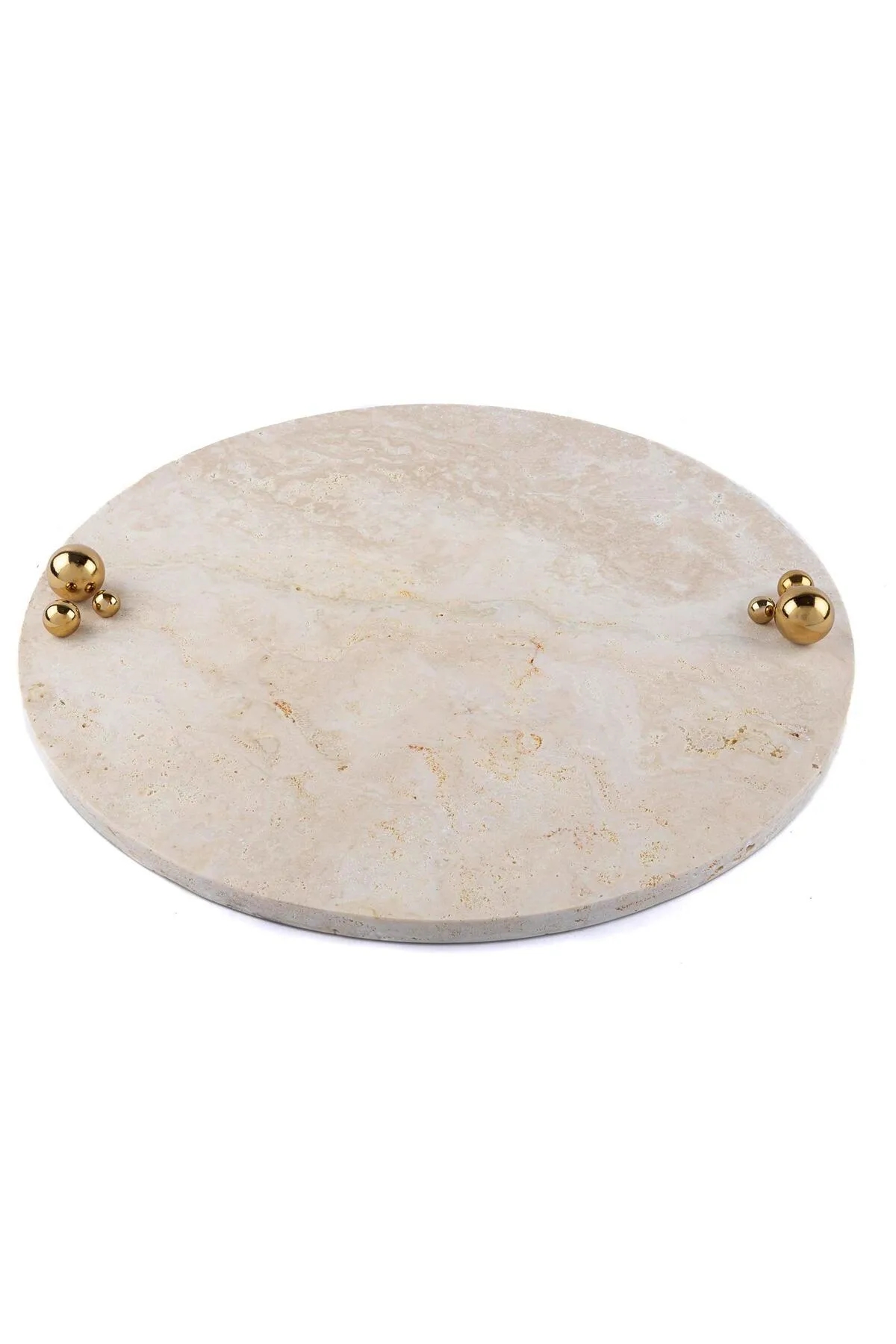Mikasa Moor Gold Top Büyük Bej Tepsi 35x35x4cm