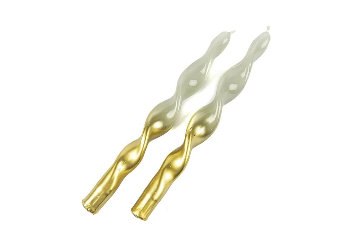 Mikasa Moor Gold Yeşil 2li Mum 25cm