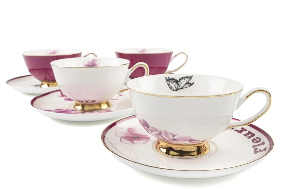 Mikasa Moor Pinky 4lü Çay Fincanı Seti