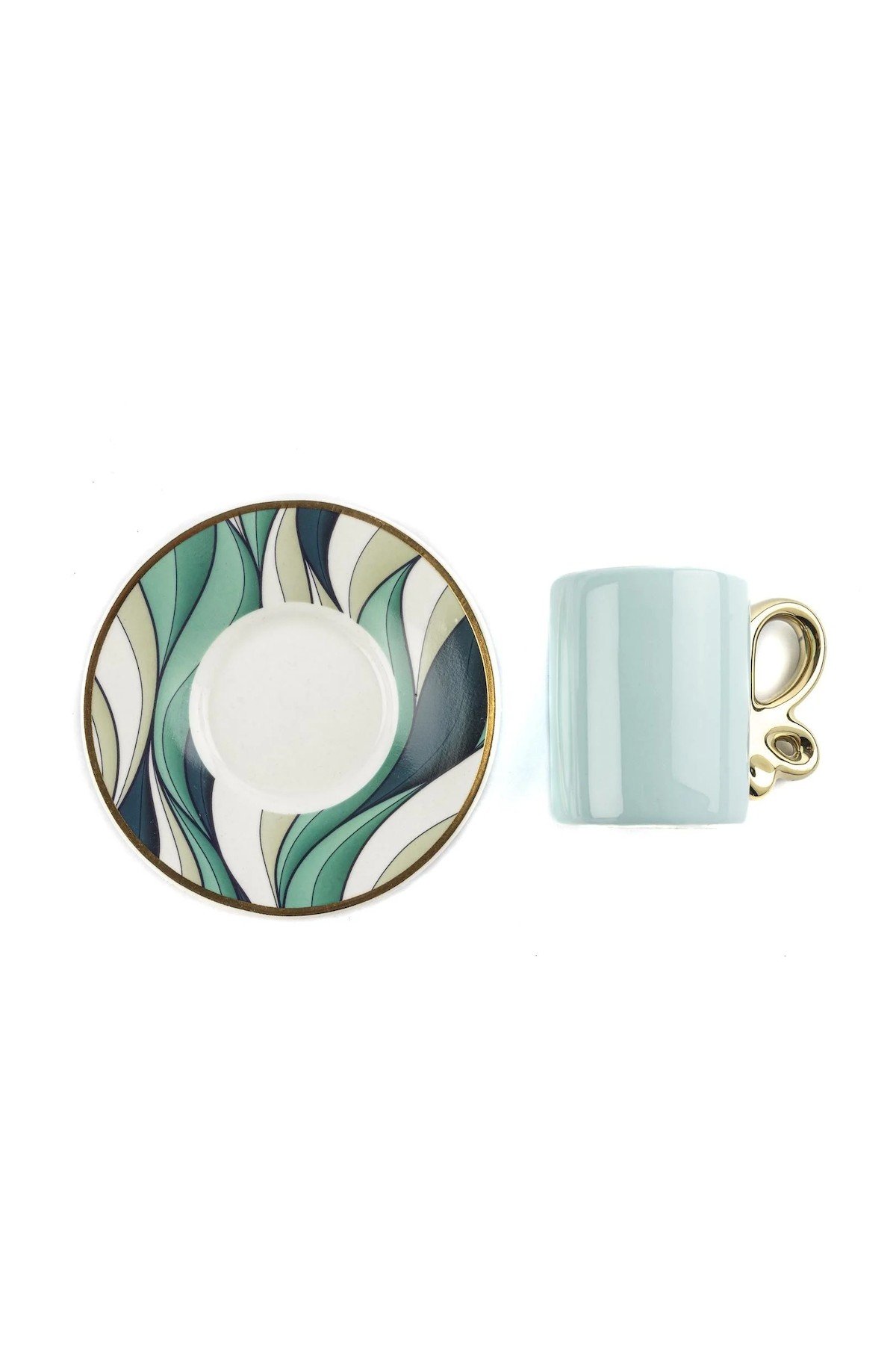 Mikasa Moor Sunshine 3 Renkli Asorti Gold 6'lı Kahve Fincanı Seti 90 cc