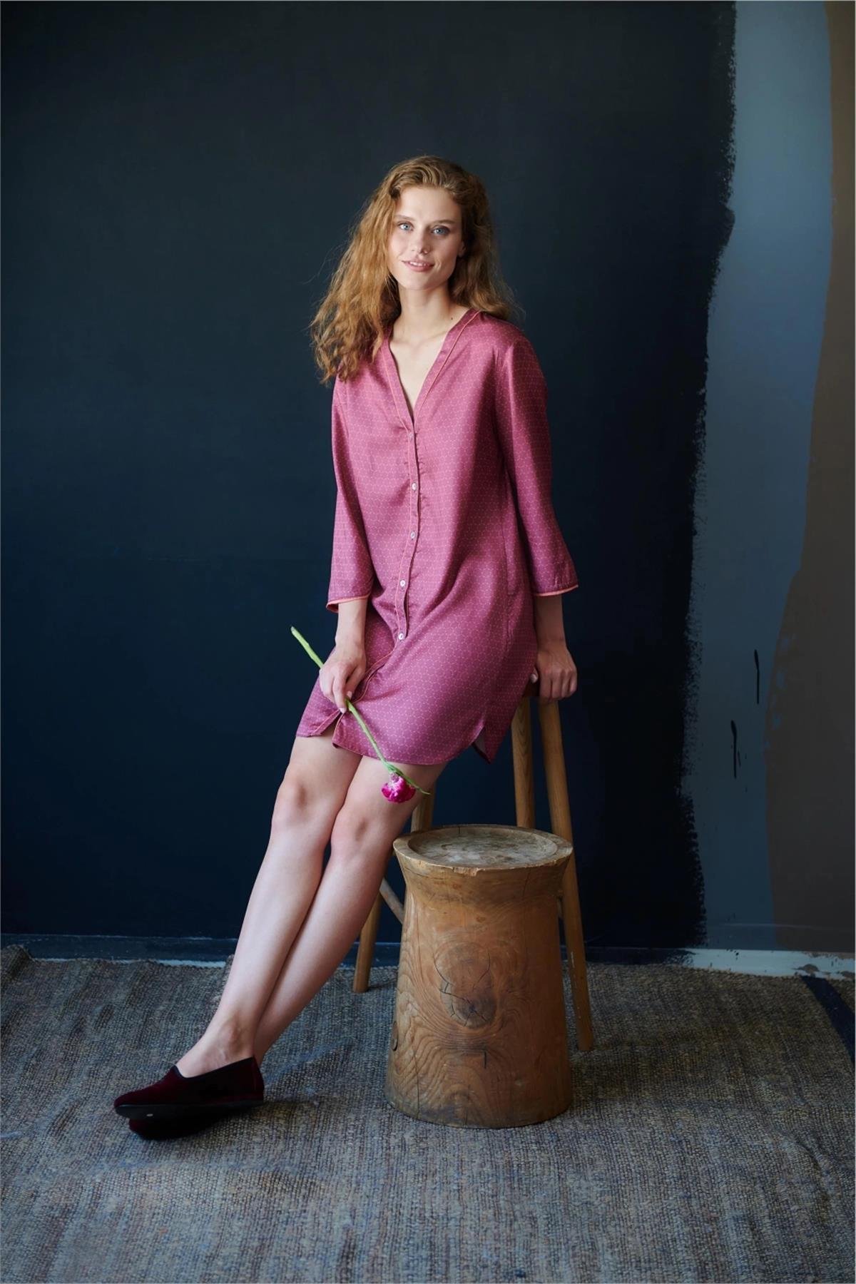 Otro Barcelona G5 %100 Tencel Kadın Pijama