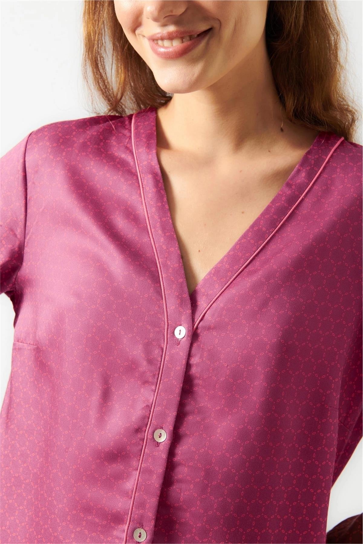 Otro Barcelona G5 %100 Tencel Kadın Pijama