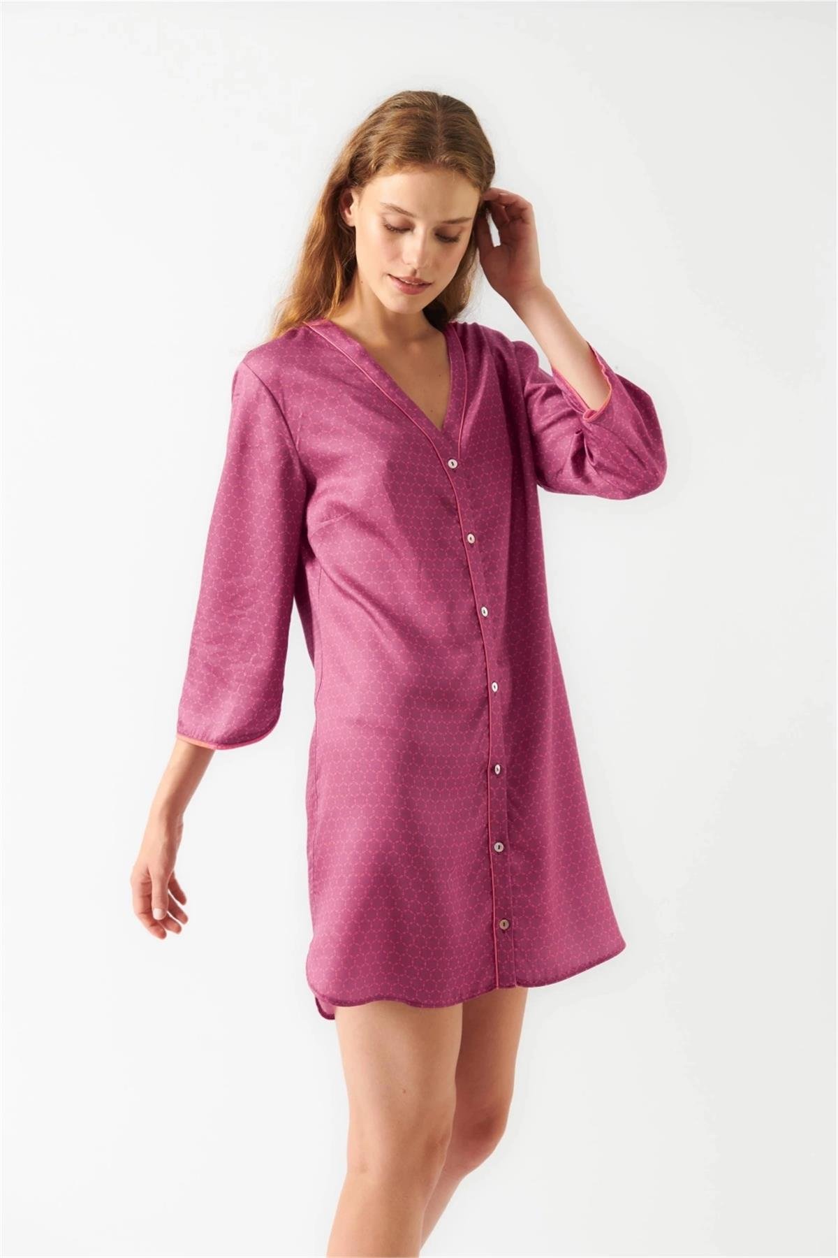 Otro Barcelona G5 %100 Tencel Kadın Pijama