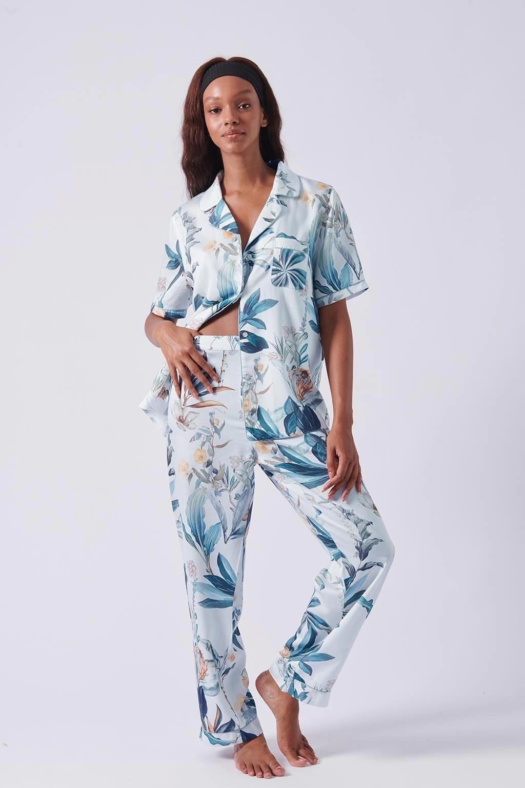 Otro Lagun P3 %100 Tencel Pijama Takımı