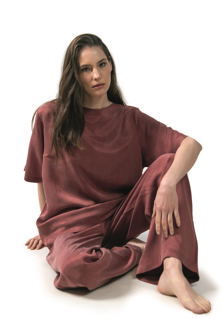 Otro Mykonos Burgundy CL-3 Vegan İpek