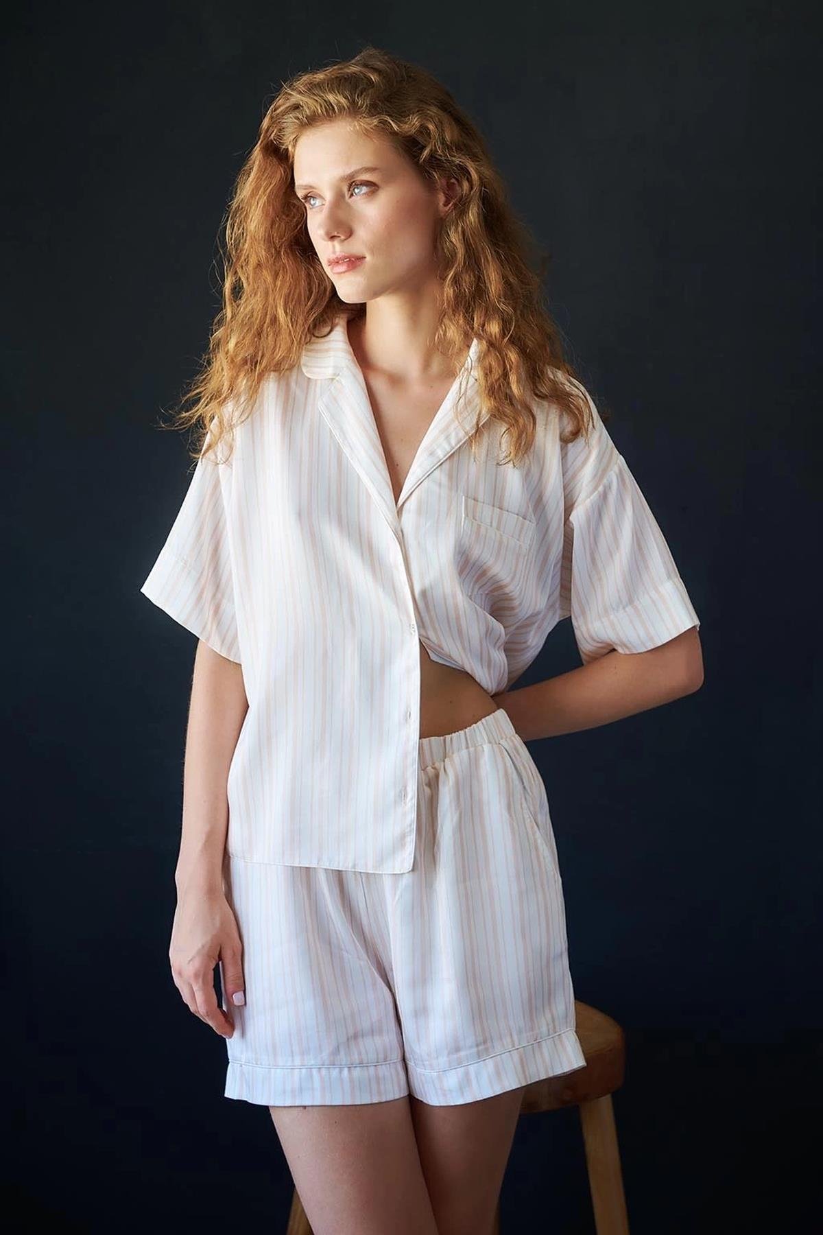 Otro Piazza S10 100% Tencel Pijama Takımı