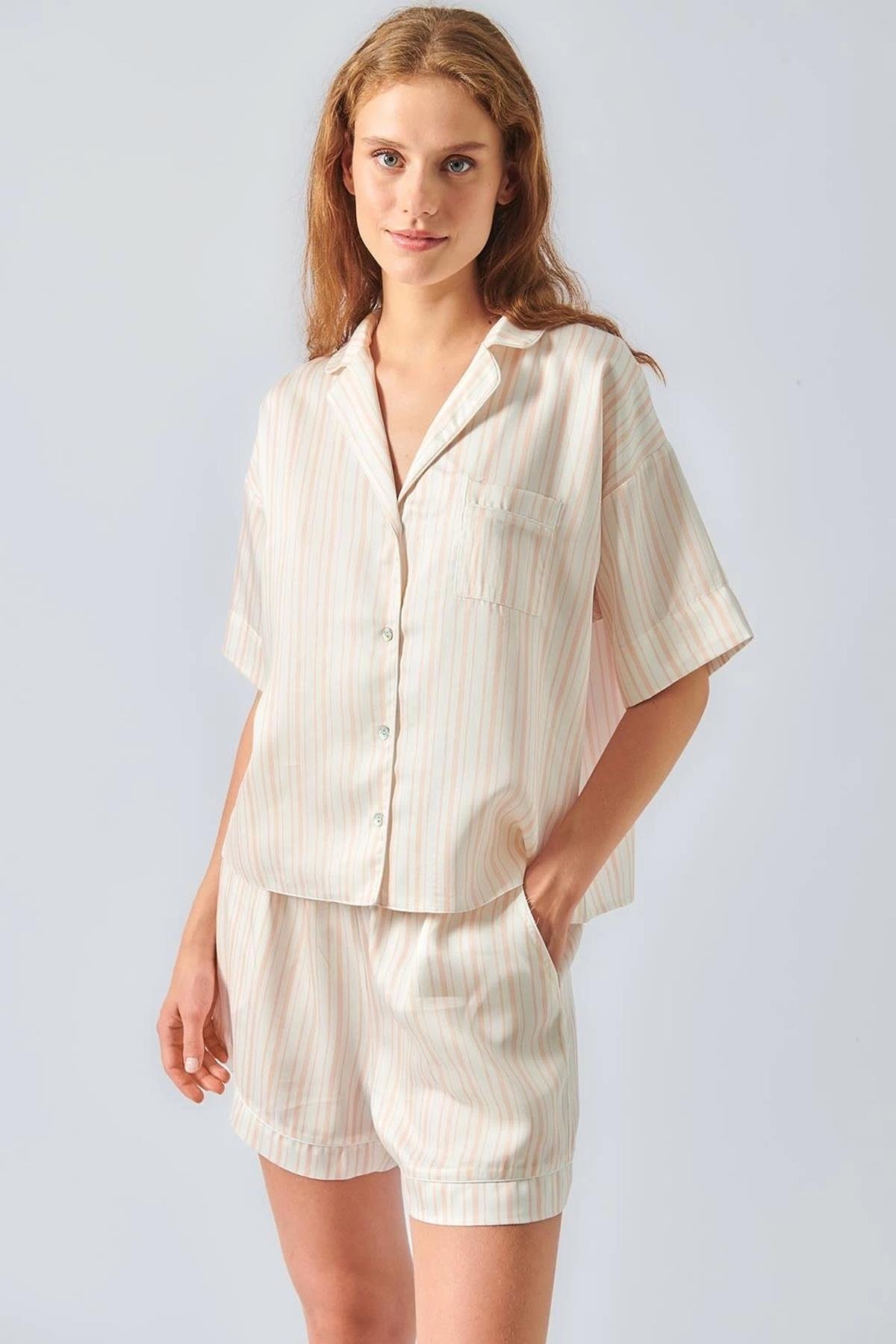 Otro Piazza S10 100% Tencel Pijama Takımı