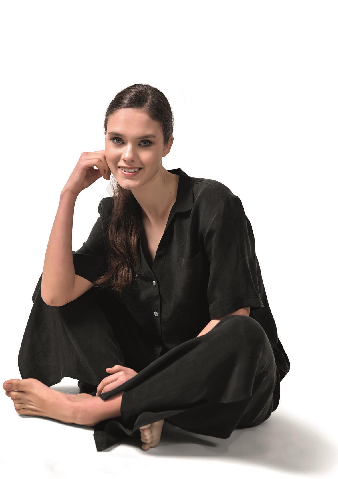 Otro Santorini Black CL-1 Vegan İpek