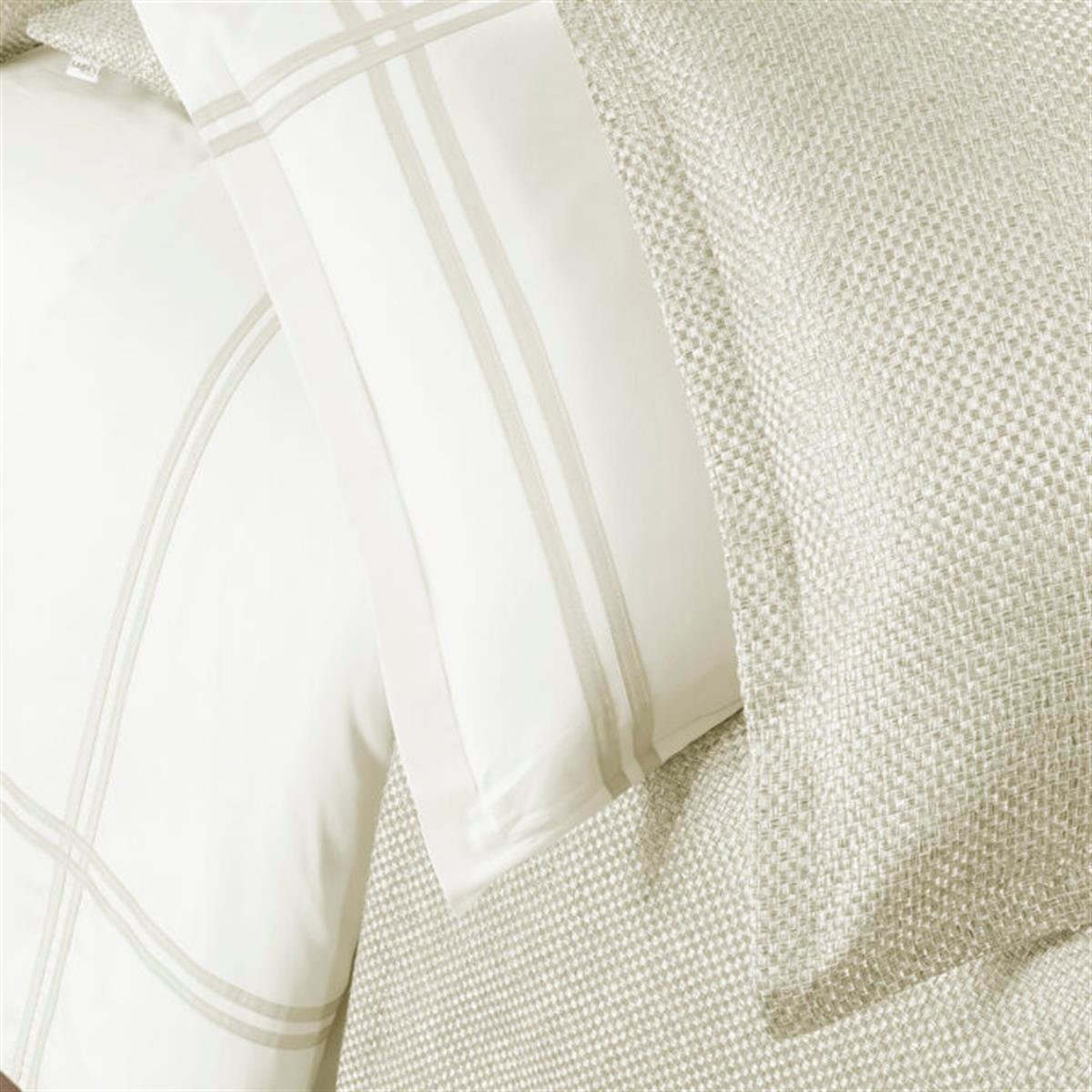 Sarev Ventus Yatak Örtüsü ve Nevresim Takımı Ekru Çift Kişilik