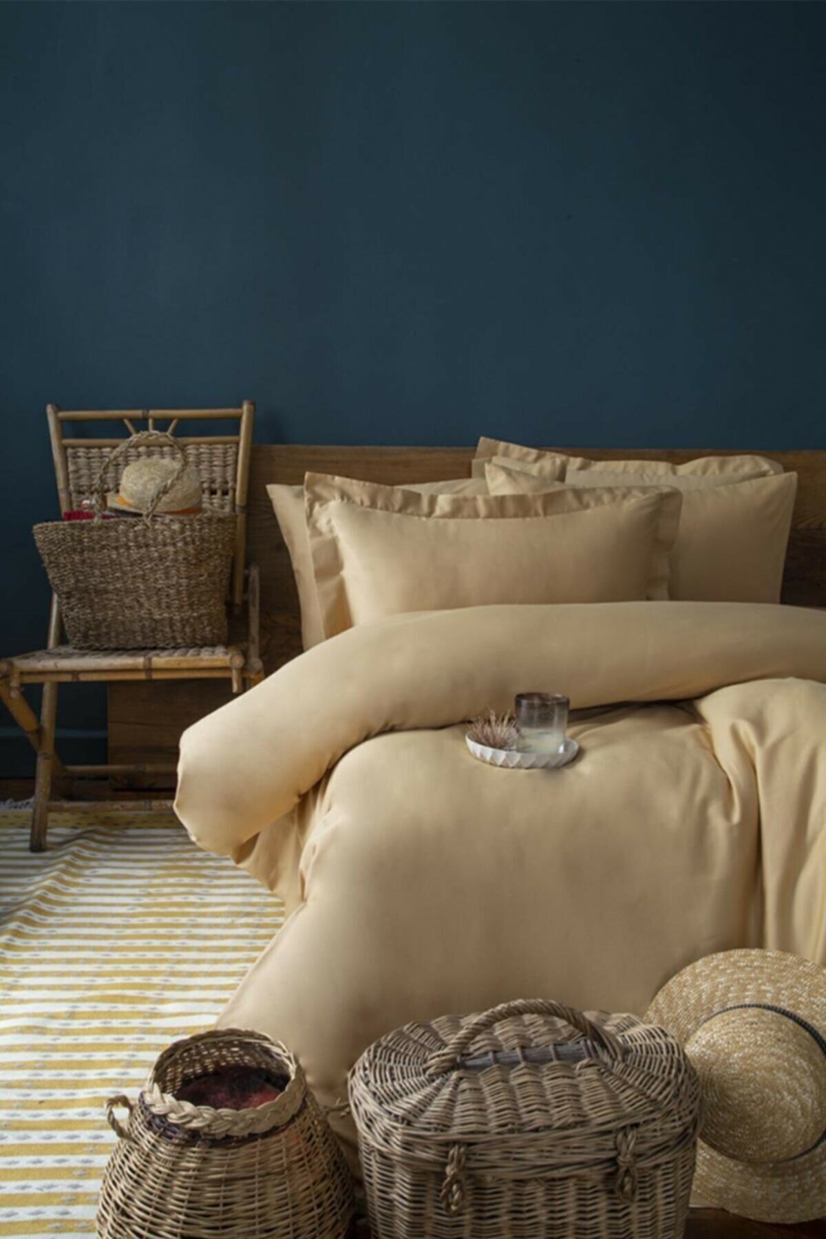 Simply Hardal Saten Fitted Set 180*200/50*70(2)