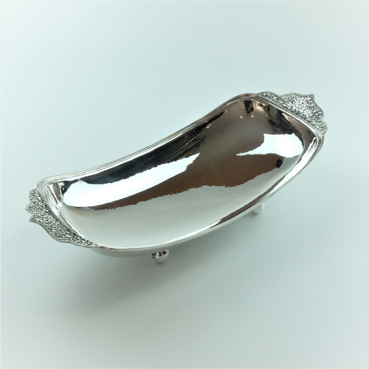 Tabak Ajurlu Gümüş Kaplama