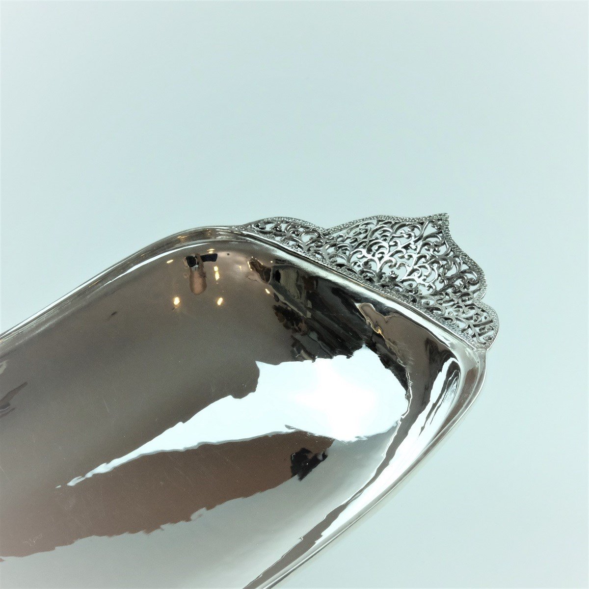 Tabak Ajurlu Gümüş Kaplama