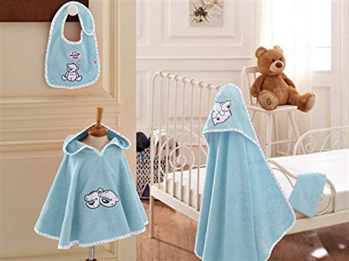 Twin Bears Bebek Panço Seti Mavi