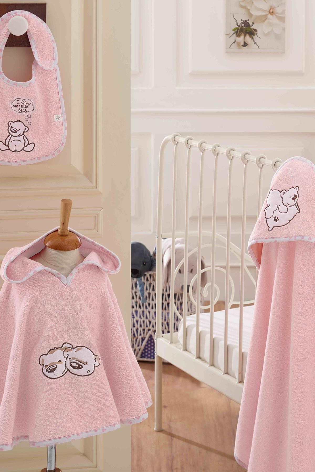 Twin Bears Bebek Panço Seti Pembe